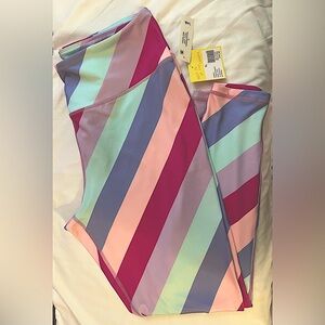 Cabana  by Crown & Ivy Multicolor Striped Leggings XL